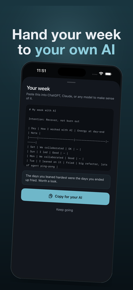 Hand your week to your own AI